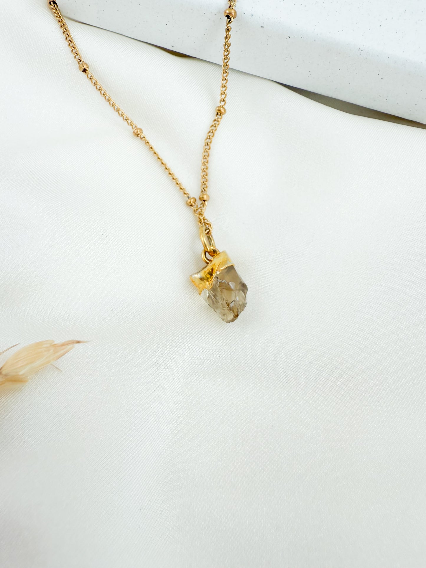 Ketting geboortesteen November - ruw