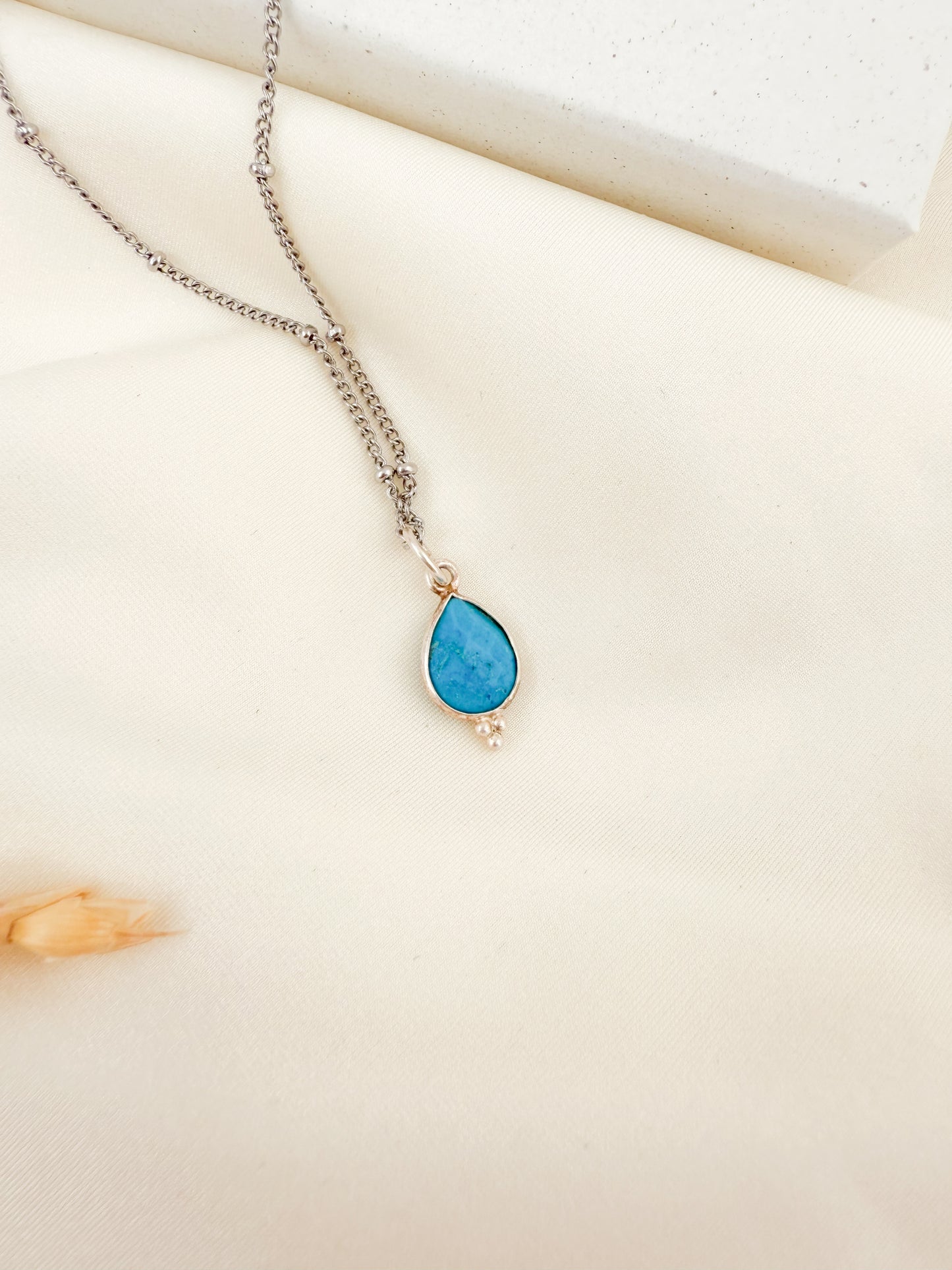 Ketting geboortesteen december - zilver