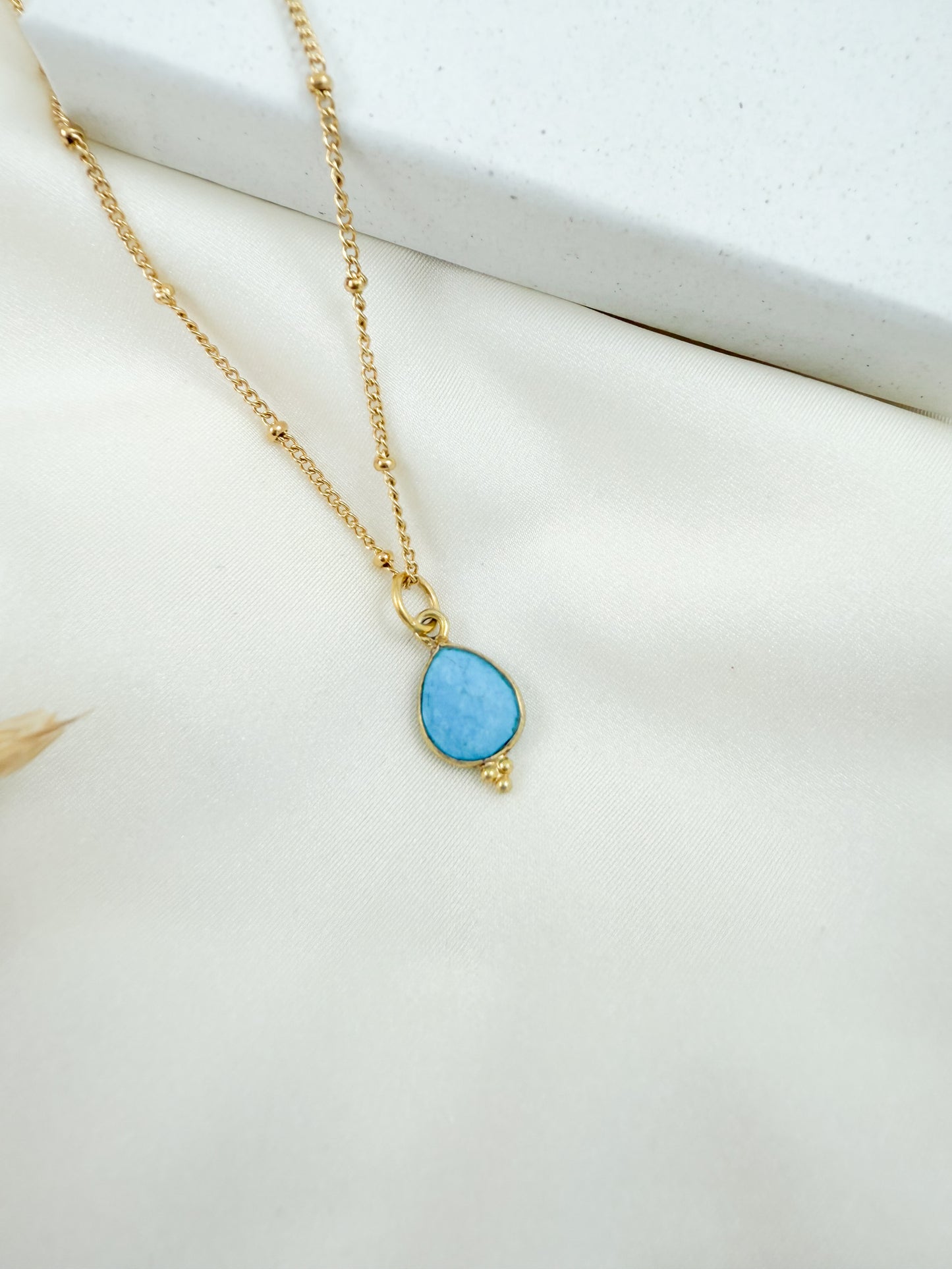 Ketting geboortesteen december-goud
