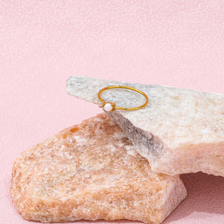 Ring - zirkonia wit