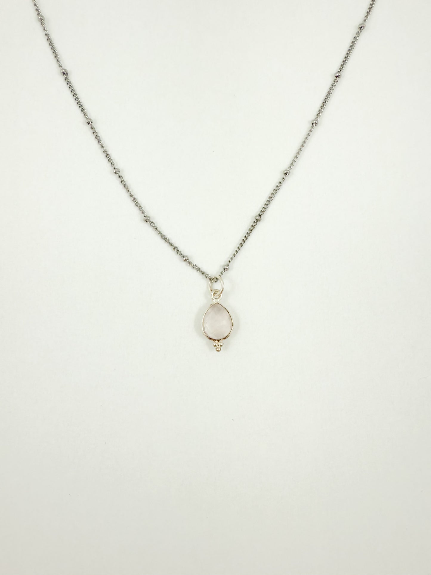 Ketting geboortesteen oktober - zilver