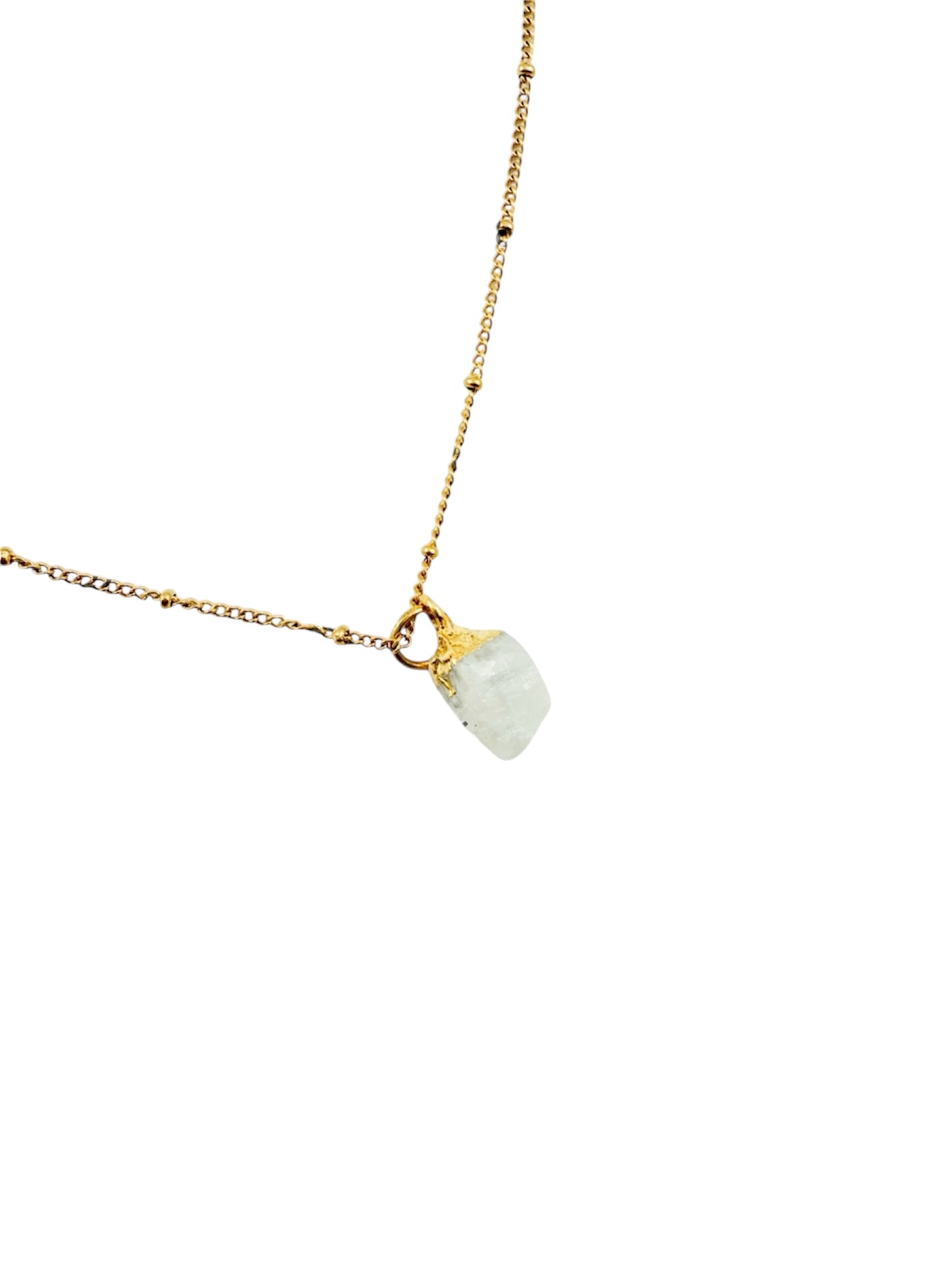 Ketting geboortesteen juni - ruw