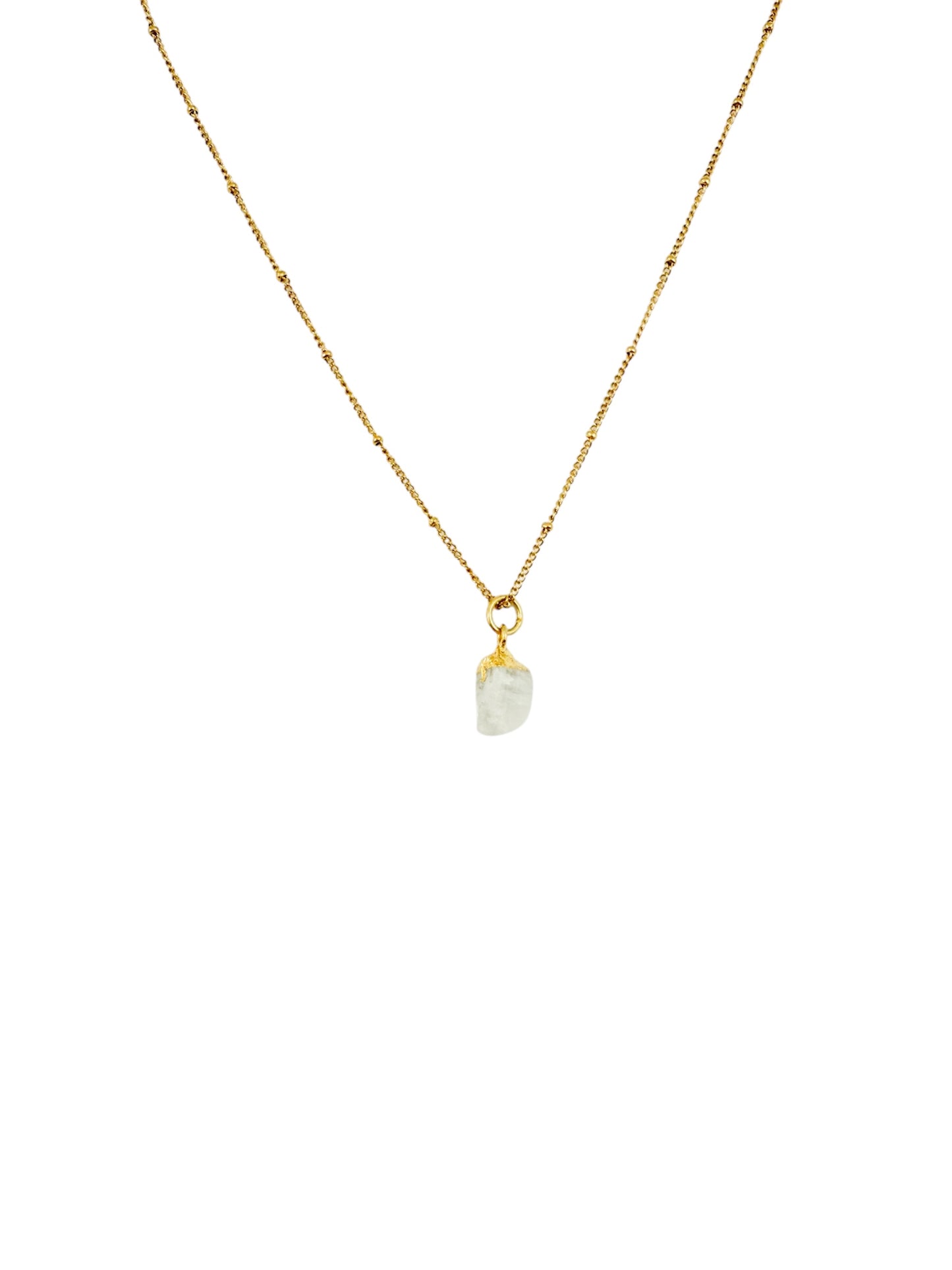Ketting geboortesteen juni - ruw