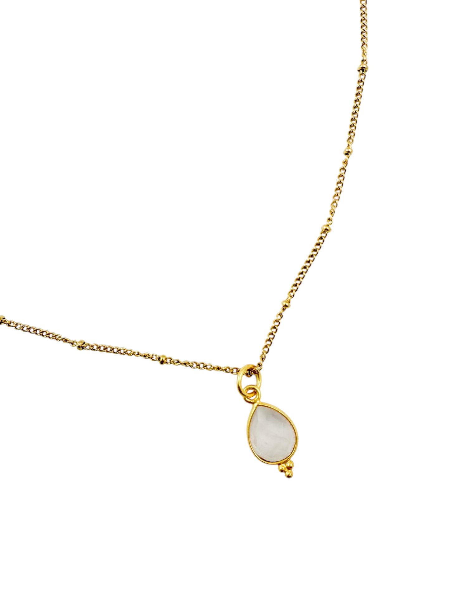 Ketting geboortesteen oktober -goud