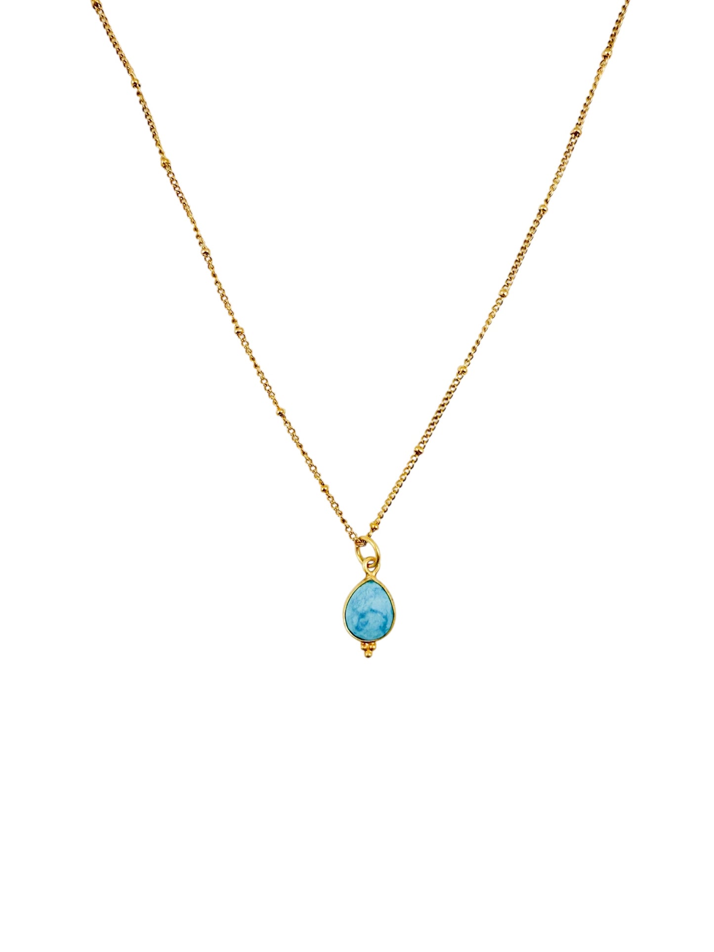 Ketting geboortesteen december-goud