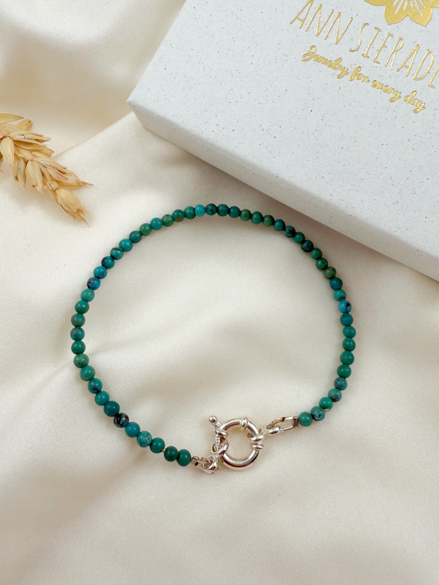 Armband aqua blue - turkoois