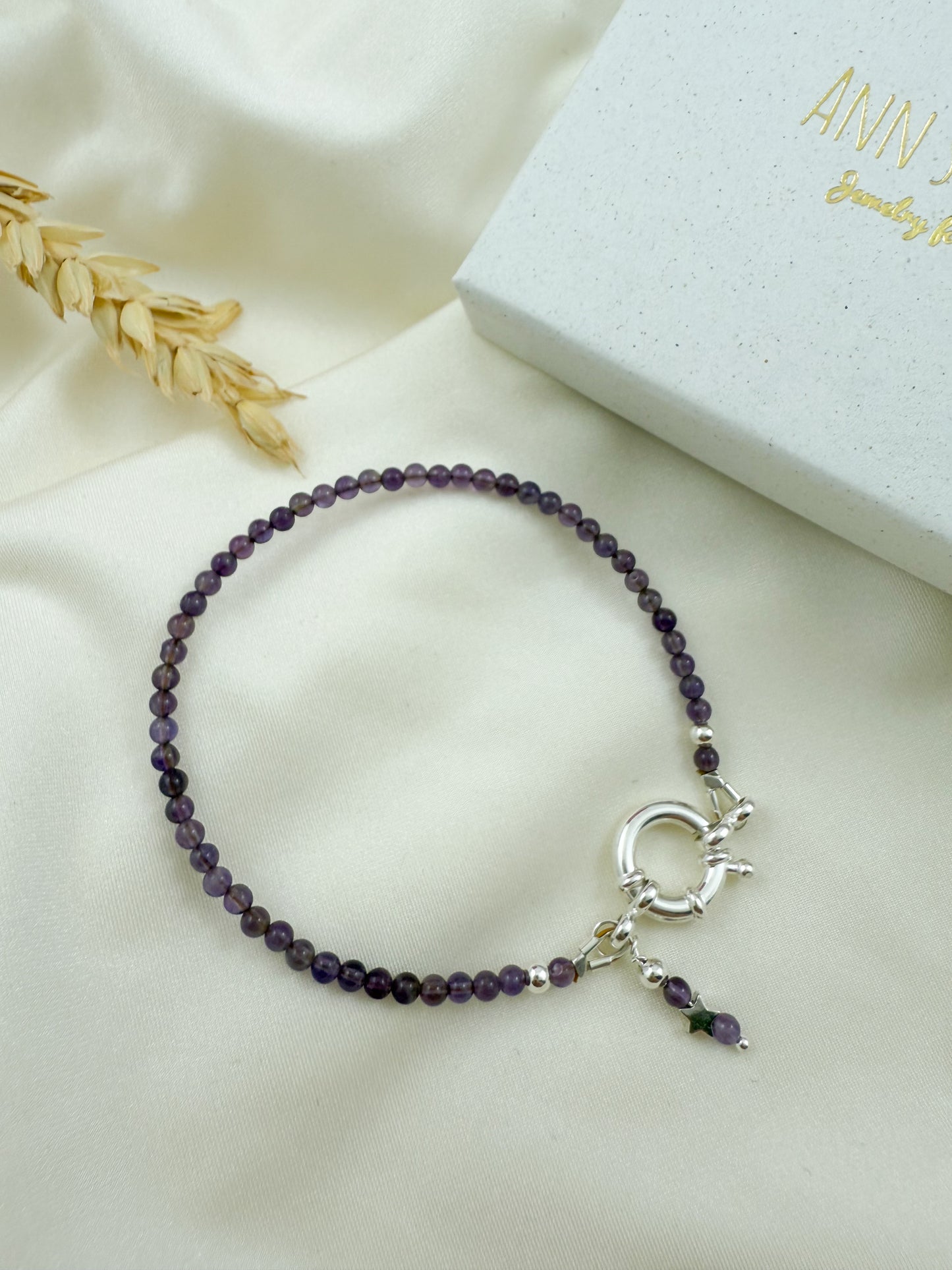 Armband little star - onyx