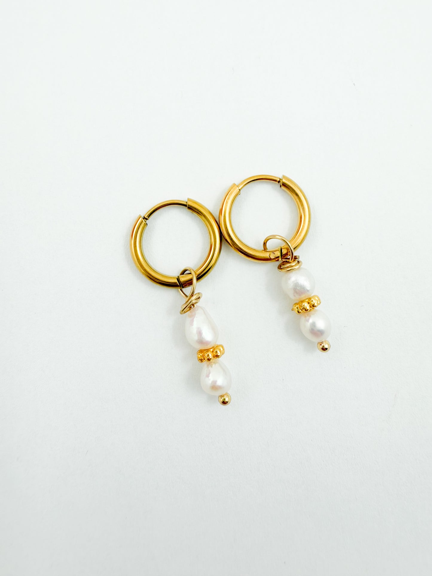 Oorringen pearl