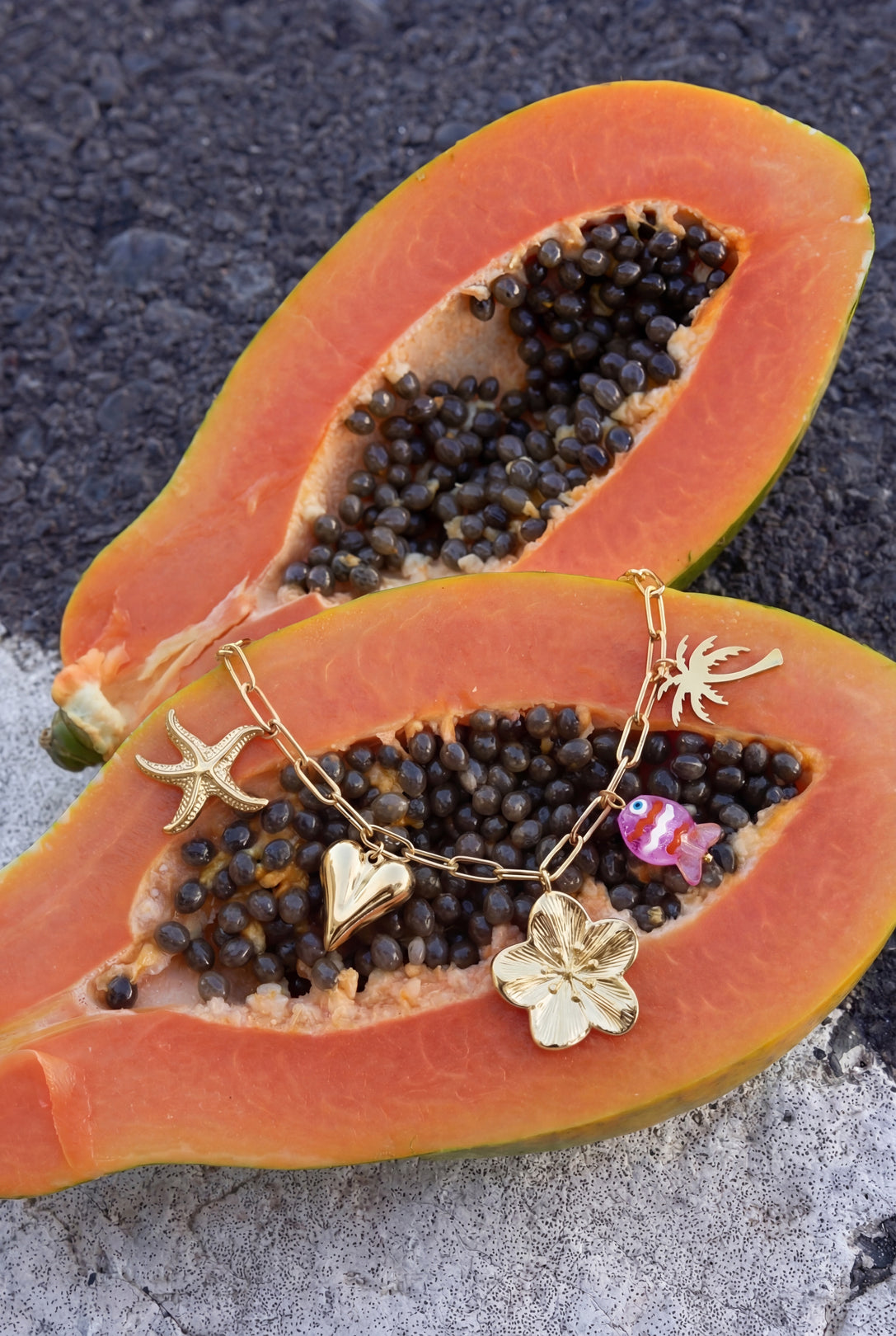 Armbanden met bedeltjes van roestvrij staal, hartje, casual, vakantie/strand, eenvoudige serie, dames sieraden