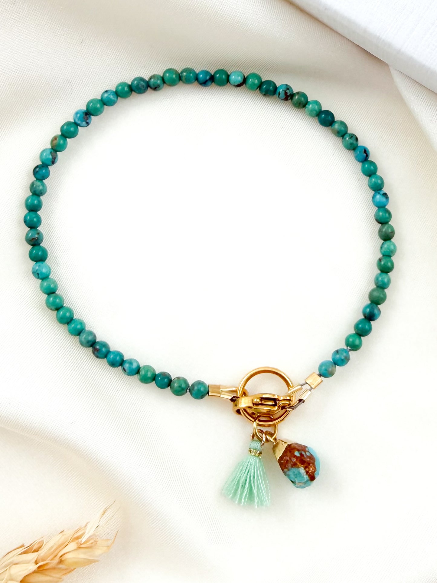 Armband turquoise met geboorte steen