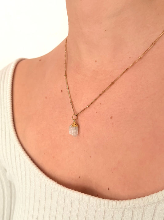 Ketting geboortesteen juni - ruw