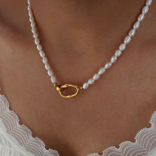 Choker - zoetwaterparel