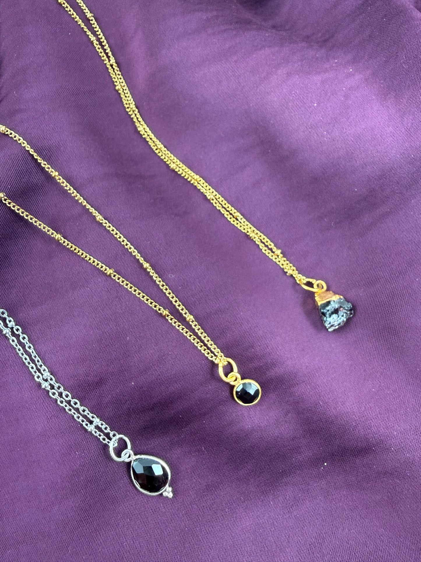 Ketting geboorte steen januari - mini