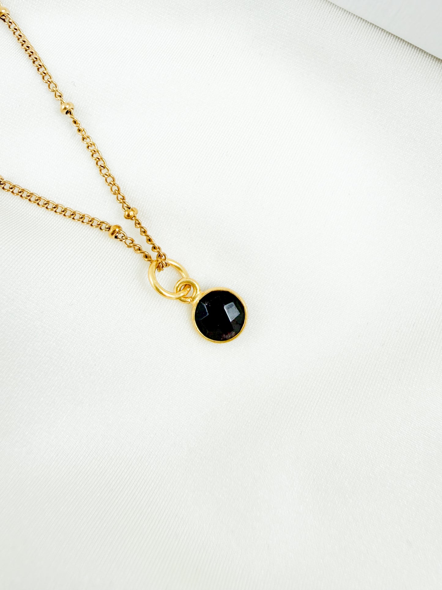 Ketting geboorte steen januari - mini