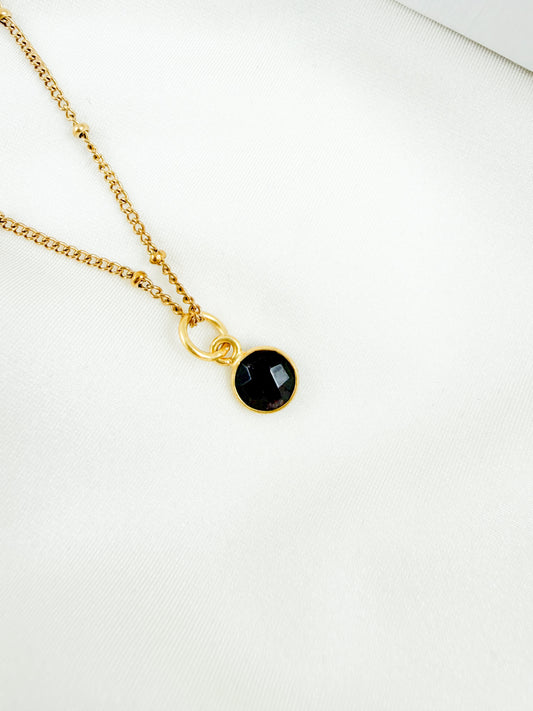 Ketting geboorte steen januari - mini